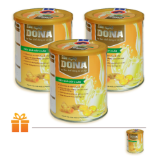 Bộ 3 Hộp Sữa Nghệ DONA 400g | TẶNG: 1 Hộp Sữa Nghệ DONA 400g cùng loại